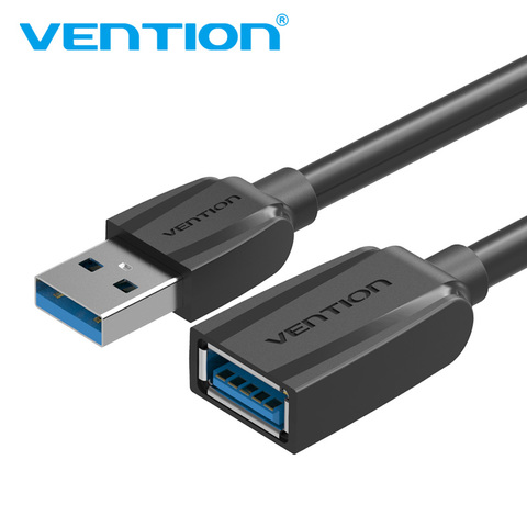 Vention USB 3,0 Cable macho a hembra Cable de extensión USB Super Speed USB 2,0 extensor Cable de datos 0,5 M 1 M 1,5 m 2 M para ordenador PC ► Foto 1/6