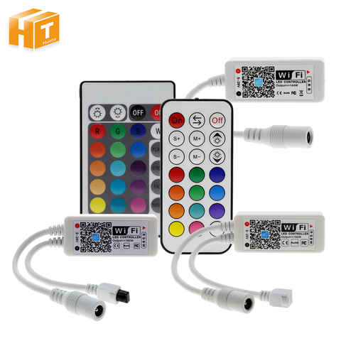 Wifi/RGB/RGBW LED Controlador Mini DC12V con RF 21Key/IR 24Key para Control remoto RGB/RGBW luces de tira de LED ► Foto 1/6