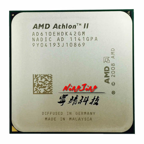 AMD Athlon II X4 610e 2,4 GHz Quad-Core CPU procesador AD610EHDK42GM Socket AM3 ► Foto 1/1