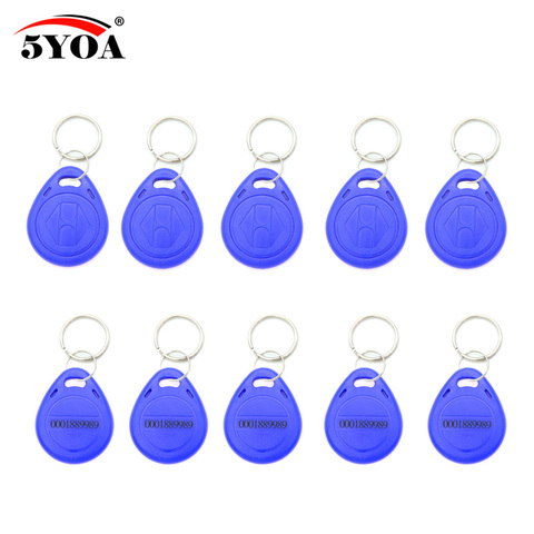 Etiqueta para llave con Chip Keyfobs, RFID, 100 khz, EM4100, 125 khz, color azul, 125 Uds. ► Foto 1/5