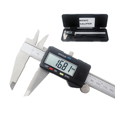Calibrador Vernier Digital electrónico, regla de calibre de acero inoxidable de 150/200/300mm, calibrador de medición, herramienta de diagnóstico, Micrómetro de 0,01mm ► Foto 1/6
