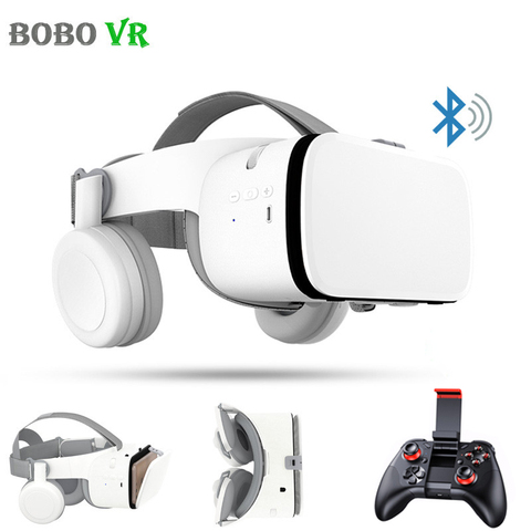 Bobovr-Gafas de realidad Virtual Z6 3D, auriculares inmersivos de realidad Virtual, auriculares de realidad Virtual, Bluetooth, inalámbricos para teléfonos inteligentes, Google, caja de cartón con controlador ► Foto 1/6