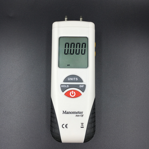 Manómetro Digital de HT-1890, medidor de presión de aire, Kit de manómetro diferencial de presión de aire 55H2O A + 55H2O, medidor de retención de datos ► Foto 1/6
