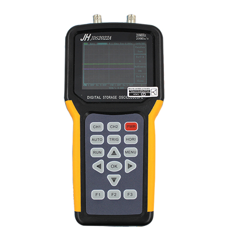 Jinhan JDS2022A Digital osciloscopio de mano 2 canales de 20 MHz automotriz osciloscopio ancho de banda 200MSa/s de tasa de muestra ► Foto 1/1