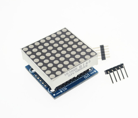 Módulo de microcontrolador MAX7219, módulo de matriz de puntos, módulo de pantalla, productos terminados, 1 Uds. ► Foto 1/4