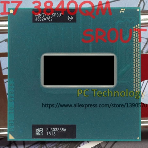 Procesador de I7-3840QM Intel Core I7 3840QM SR0UT, 2,80 GHz-3,8 GHz L3 = 8M Quad sin núcleo, envío en 1 día ► Foto 1/2