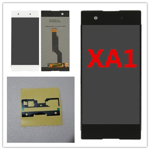 Pantalla LCD para Sony Xperia XA1 G3121 G3112 G3125 G3116 G3123, piezas de reparación de conjunto de pantalla táctil, color blanco y negro ► Foto 1/6