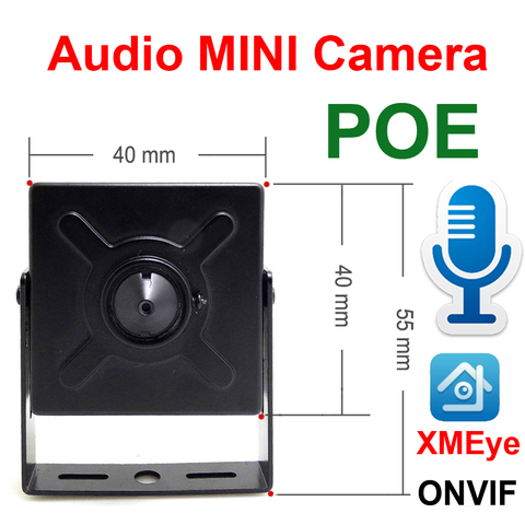 De Audio Mini cámara Ip 720P 960P 1080P Hd POE Video de seguridad Cctv vigilancia 2MP interior cámaras de seguridad vigilancia ► Foto 1/6