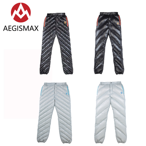 AEGISMAX-Pantalones ultraligeros de viaje para hombre y mujer, pantalón de plumas de ganso blanco, impermeable, cálido, 800FP, Unisex, 95% ► Foto 1/6