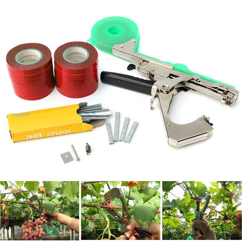Máquina de atado, conjunto de planta de jardín, Tapetool con 12 rollos de cinta, utilizado para verduras, uvas, tomates, pepinos ► Foto 1/6