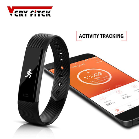 ID115 inteligente pulseras Fitness Tracker inteligente pulsera podómetro Bluetooth Smartband impermeable Monitor de sueño, reloj de pulsera ► Foto 1/6