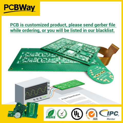 PCB prototipo 2 capas PCB tablero proveedor muestra producción, pequeña cantidad correr rápido servicio pcb junta la cita de pago link3 ► Foto 1/6