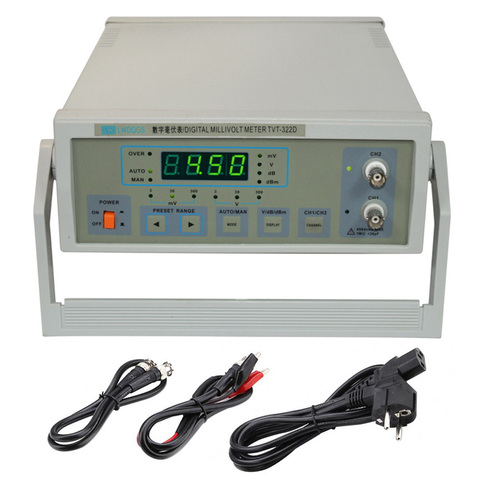 Milivoltímetro Digital de LW-322D, instrumento eléctrico automático/Manual CH1/CH2, 10Hz ~ 2MHz, multímetro analógico ► Foto 1/5