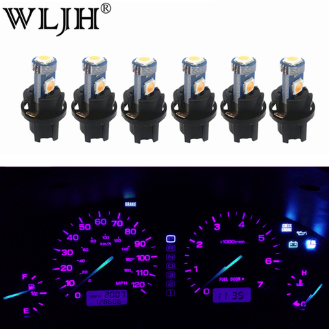 WLJH 6x PC74 T5 LED luz de la lámpara del coche Panel luz Panel bombillas para Honda Accord CR-V cívica odisea preludio CRX S2000 ► Foto 1/6