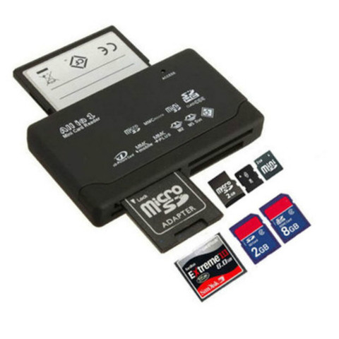 Lector de tarjetas de memoria todo en uno, Universal M2 XD CF Lector de Tarjetas Micro SD USB 2,0 de alta velocidad ► Foto 1/5
