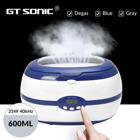 GTSONIC 600ml Ultrasonic Cleaner Bath Timer Jewelry Brush Glasses Manicure Stones Cutters Dental Razor Parts Ultrasound Sonic ► Foto 1/6