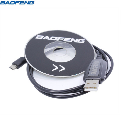 Baofeng BF-T1 Cable de programación USB Driver CD para BAOFENG BF-T1 Mini Walkie Talkie BF-9100 móvil Radio BF T1 Ham Radio ► Foto 1/6