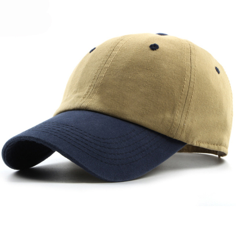 HT1186 lona de algodón de alta calidad gorra de béisbol de las mujeres de los hombres de dos tonos gorra Bone gorra Casual 6 paneles sombrero ajustado ► Foto 1/6