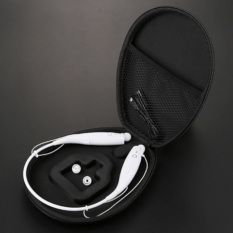 Banda para el cuello de auriculares bolso duro de Estuche de transporte portátil de almacenamiento de auriculares caja auriculares accesorio para JBL V100 Sony MDR ► Foto 1/6