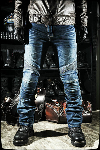 Rodilleras protectoras pantalones para carreras de motos/pantalones vaqueros motocross/traje de carreras profesional para motocicletas todoterreno ► Foto 1/5