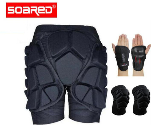 SOARED-pantalones cortos protectores para esquí, pantalón de Protección deportiva, almohadillas para armadura, para esquí, caza, caderas acolchadas ► Foto 1/1