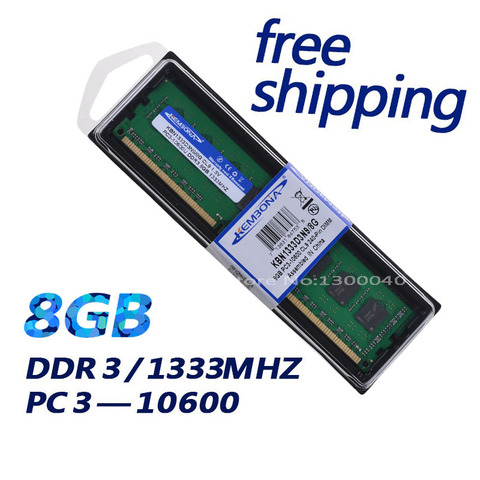 KEMBONA-memoria RAM de escritorio DDR3 sellada, 1333MHZ, PC3, 10600, 8GB, A-M-D, DDR3, garantía de por vida ► Foto 1/3