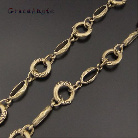 Cadena de latón para collar, cadena de bronce antiguo, listo para usar, 13x13x3MM, 04073, Punk Sty, le, 1 Uds. ► Foto 1/6