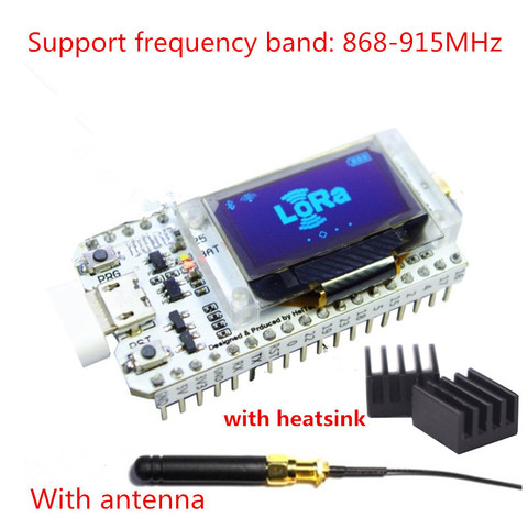 868 MHz-915 MHz SX1276 ESP32 LoRa 0,96 pulgadas azul pantalla OLED Bluetooth WIFI Lora Kit 32 módulos IOT Placa de desarrollo para Arduino ► Foto 1/5