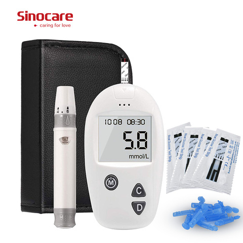 Sinocare-medidor de glucosa en sangre Safe Accu CE, 25 tiras de prueba separadas, equipo para medir la glucosa, dispositivo médico para la Diabetes ► Foto 1/6