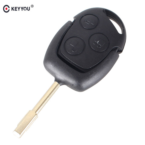 KEYYOU 3 botones 433MHZ remoto llave de entrada Fob para Ford /Mondeo /Fiesta/enfoque/Ka de tránsito ► Foto 1/5