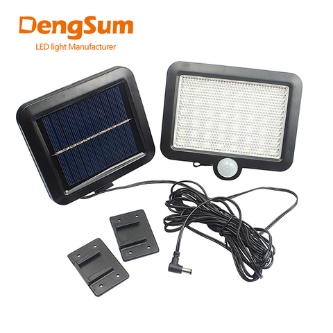DENGSUM-Luz Solar LED impermeable con Sensor de movimiento, lámpara de pared para exteriores, jardín, parques, seguridad, emergencia ► Foto 1/6