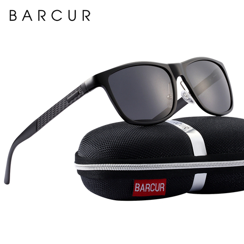 BARCUR-gafas de sol de aluminio polarizadas para hombre y mujer, accesorios ► Foto 1/5