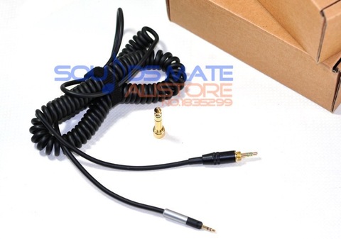 Reemplazo genérico en espiral auriculares DJ cable trabajo Alambres para Audio Technica ATH m50x ATH m40x auriculares 1-3 m ► Foto 1/6