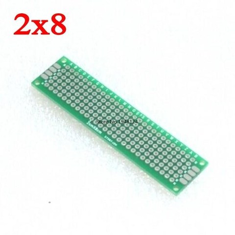 5 uds. 2x8 cm doble cara cobre prototipo pcb 2*8 tablero Universal para Arduino al por mayor ► Foto 1/1