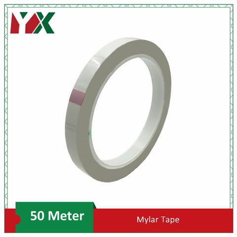 YX-Cinta de película de poliéster Mylar resistente al calor para transformadores, envoltura de bobina de condensador de Motor, cinta Mylar de 50 metros ► Foto 1/4