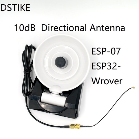 Antena direccional DSTIKE 10dB para ESP-07/ESP32-Wrover ► Foto 1/5