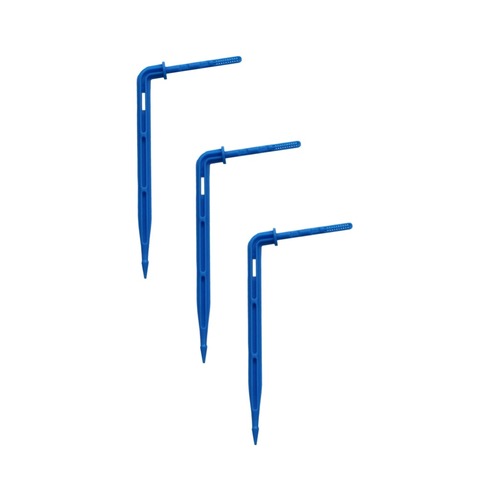 20 piezas azul curva curvada flecha goteo Sistema de microrriego aspersores conectores de 3/5mm jardín manguera agricultura Accesorios ► Foto 1/1