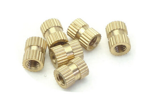 100 piezas M6 * 6*8mm de cobre de inyección tuerca incluidas partes de cobre knurl tuerca ► Foto 1/1