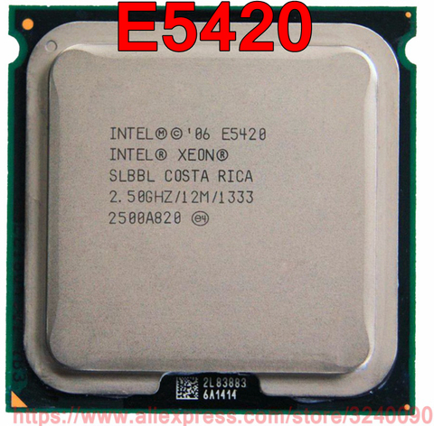 CPU Original Intel Xeon E5420 procesador 2,50 GHz/12 M/1333 MHz Quad-Core Socket 771 envío gratis rápido barco ► Foto 1/1