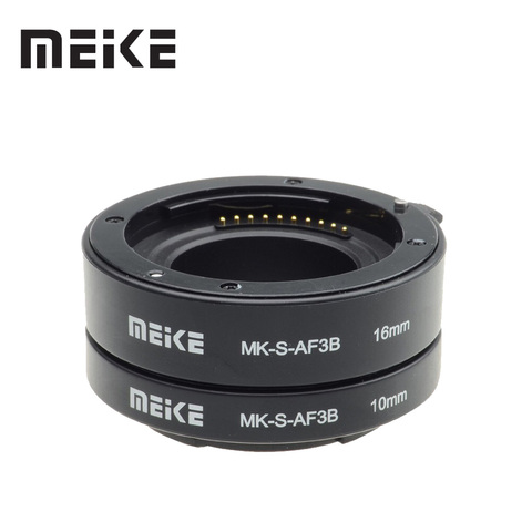 Meike de enfoque automático Tubo de extensión macro anillo para Sony E-Mount A6300 A6500 A6000 A7 A7II A7III A7SII NEX-7 NEX-6 NEX5R NEX-3N NEX-5 ► Foto 1/6