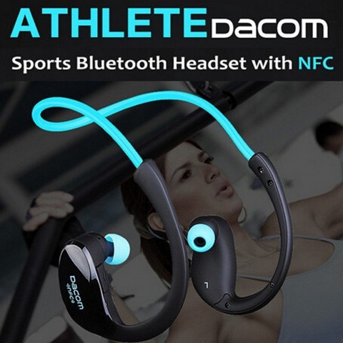 Auriculares Dacom Athlete con bluetooth 4.1 inalámbrico moderno, auriculares para hacer deportes, auriculares de música estéreo con micrófono & NFC ► Foto 1/6