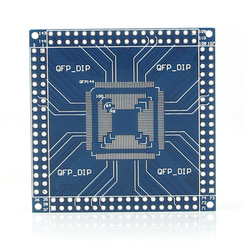 QFP/TQFP/LQFP 32/44/48/64/100/144 pin A DIP Pin convertidor de adaptador de placa ► Foto 1/1