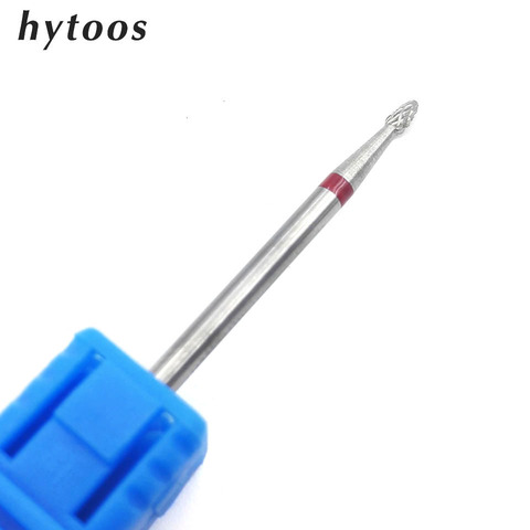 HYTOOS-brocas de carburo de tungsteno para uñas, brocas rotativas de 3/32 pulgadas para cutículas, accesorios para manicura, Cutter-H0103P de fresado de uñas ► Foto 1/5