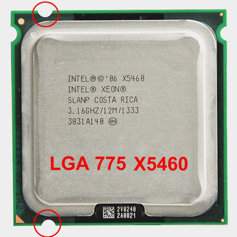INTEL XEON X5460 CPU INTEL X5460, procesador 775 quad core 4 core 3,16 MHZ LeveL2 12M, funciona en 775 ► Foto 1/3