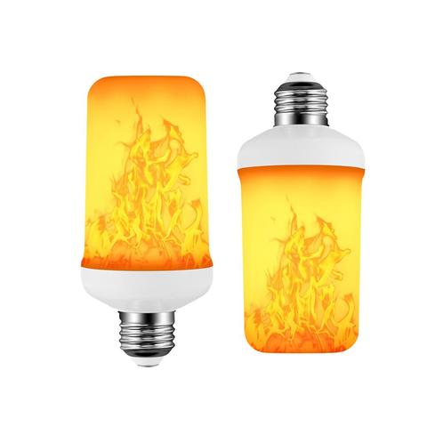 Bombilla E27 lámpara LED con efecto de llama con 4 modos de efecto de llama amarilla, 85-265V, emulación de fuego parpadeante, lámpara de decoración con Sensor de gravedad ► Foto 1/6