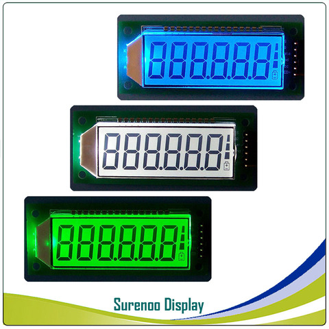 Panel de pantalla LCD incorporado, controlador HT1621 con retroiluminación, 6 dígitos, 8, 8.8.8 