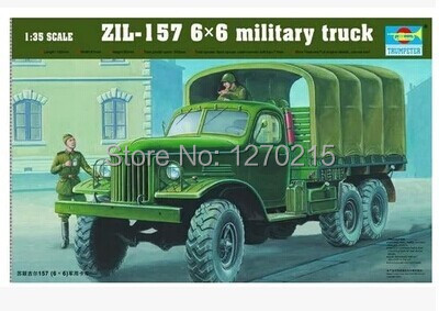 Trumpeter-kit de modelo de camión militar de plástico, 01001, 1/35, ZIL-157, 6x6 ► Foto 1/1