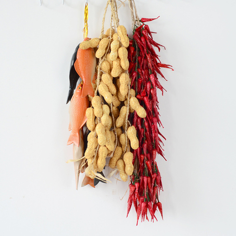 Creativo Artificial espuma vegetales, plantas ajo falso cebolla maíz peces colgante cadena decoración del hogar Accesorios de fotografía ► Foto 1/1