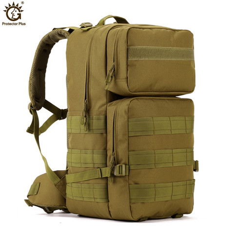 Mochila táctica de 55L para ordenador portátil, morral militar del ejército Molle de 17 pulgadas, impermeable, para senderismo, Camping, mochila de viaje ► Foto 1/1