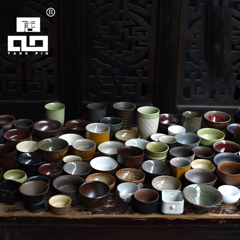 TANGPIN-tazas de té de cerámica, porcelana china, entrega aleatoria, taza misteriosa ► Foto 1/5